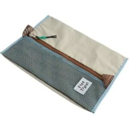 INF Sac de rangement pour sous-vêtements bleu sel de mer et café - Trousse de voyage