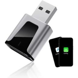 INF Mini Boîtier Intelligent 2-en-1 USB Sans Fil CarPlay & Android Auto J30 - Connexion Instantanée