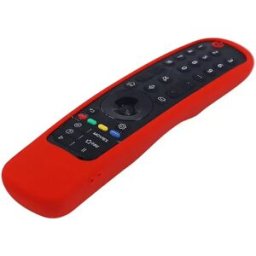 INF Housse en silicone pour télécommande avec cordon compatible avec LG MR21GC, LG MR21N, LG MR21GA - Anti-choc, anti-tache, Rouge