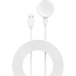 INF Station de charge en métal compatible avec Samsung Galaxy Watch - Socle de charge sans fil Blanc
