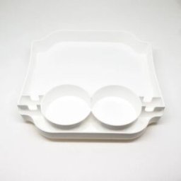 INF Plateau insert pour sac de plage – Plateau compartimenté en PP pour rangement ordonné et accès facile Blanc