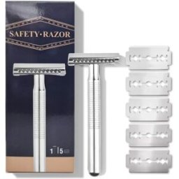 INF Rasoir de Sécurité pour Hommes de Haute Qualité avec Poignée Texturée et Revêtement Anti-Friction