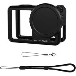 INF Housse de protection en silicone pour caméra d'action - Compatible avec DJI Osmo Action 6, protecteur d'objectif Le noir