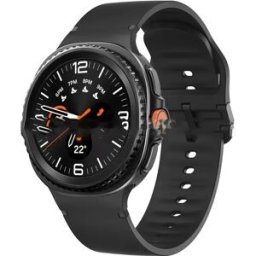 INF Bracelet en Silicone avec Coutures Assorties pour Samsung Galaxy Watch 8 Le noir
