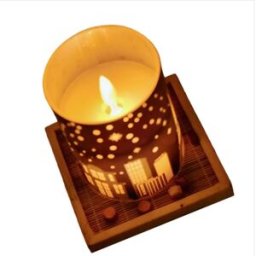 INF Bougie LED Romantique Sans Flamme - Bougie Électronique Transparente (7.5cm x 15cm)