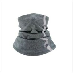 INF Cache-Cou Coupe-Vent Réfléchissant - Couvre-Visage Thermique en Polaire pour Hiver Gris