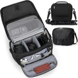 INF Petit sac photo en toile pour photographes - Sac bandoulière pour reflex numérique