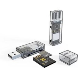 INF Lecteur de Carte USB vers Double Carte SD/TF - Transfert Rapide et Facile