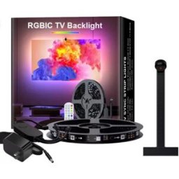 INF Bandes Lumineuses LED 3,8M avec Contrôleur de Synchronisation TV & Télécommande