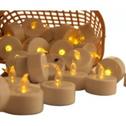 INF Bougies LED avec Piles Bouton, Lot de 12 - Bougies Sans Flamme Vacillantes Blanc Chaud avec Télécommande