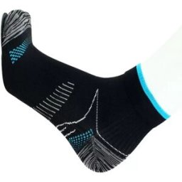 INF Chaussettes de compression pour femmes et hommes, chaussettes athlétiques antidérapantes (5 paires) L Le noir