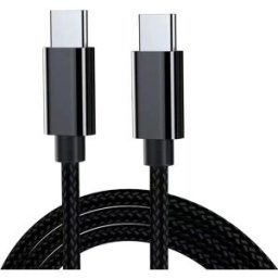INF Câbles USB C vers C de 2 m, pack de 2 Le noir
