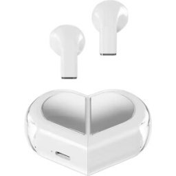 INF Écouteurs Bluetooth V5.4 avec Boîtier de Charge - Puce AB5756c, Compatibles avec APPLE, Samsung, Huawei Blanc