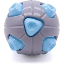 INF Balle couineur TPR pour chien : Jouet à mâcher interactif pour petits et moyens chiens Bleu