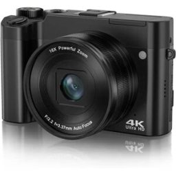 INF Caméra à double objectif 4K avec écran tactile et carte mémoire de 32 Go