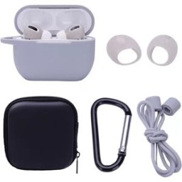 INF Kit de protection pour écouteurs Bluetooth sans fil AirPods Pro Gris
