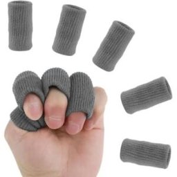 INF Lot de 20 Manchons de Protection pour Doigts - Respirants et Élastiques Gris foncé