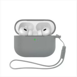 INF Étui de protection en silicone compatible avec Apple AirPods Pro 3 - Ensemble de deux pièces Gris