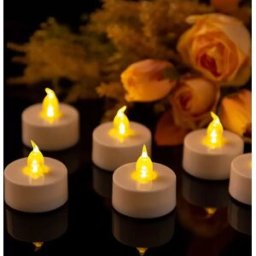 INF Ensemble de 6 bougies LED sans flamme rechargeables avec télécommande