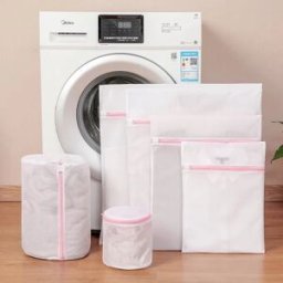 INF Ensemble de sacs à linge en maille fine (6 pièces) - Protégez vos vêtements délicats Rose