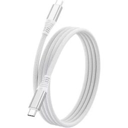 INF Câble de charge rapide USB-C vers USB-C 240W pour téléphones, ordinateurs portables et plus, compatible avec APPLE, Blanc 1 m