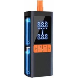 INF Gonfleur de pneu sans fil pour voiture - 150PSI, 40L/min, Batterie 6000mAh Power Bank, Arrêt automatique, Éclairage LED