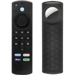 INF Housse de protection de télécommande pour Fire TV Stick 2024ALEXA 3e génération airtag Le noir