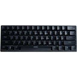 INF Clavier mécanique filaire 61 touches avec interrupteurs bleu à clic, compact ergonomique, prêt à l'emploi