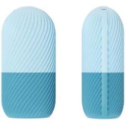 INF 2-Pack Silicone Facial Ice Roller - Dual-Color Rotating Texture Ice Mold for Face Massage, Rapid Cooling and Long-Lasting Bleu