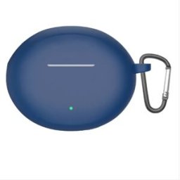 INF Étui de protection en silicone compatible avec les écouteurs Bluetooth OPPO Enco Air4 Pro - Anti-traces de doigts, antichoc Bleu