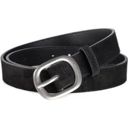 INF Ceinture Femme en Suède - Cuir PU avec Boucle en Alliage Le noir