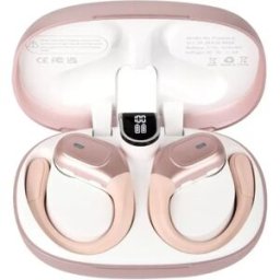 INF Écouteurs sport Bluetooth à crochet BX28 avec réduction de bruit intelligente, étanches et batterie 480MAH Or rose