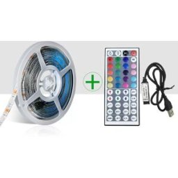 INF Kit de Bandes Lumineuses LED RGB 5M avec Télécommande IR 44 Touches