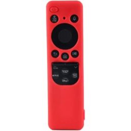INF Housse de protection en silicone compatible avec la télécommande solaire Samsung BN59-01432/01436 - Antidérapante, Rouge