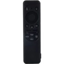 INF Housse de protection en silicone compatible avec la télécommande solaire Samsung BN59-01432/01436 - Antidérapante, Le noir