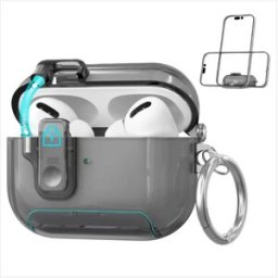 INF Étui de Protection en TPU compatible avec Apple AirPods 4 - Antichoc, Protection Complète & Fonction Support