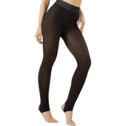 INF Leggings Grande Taille Noirs Effet Transparent Doublés Polaire Café (54-90 kg)