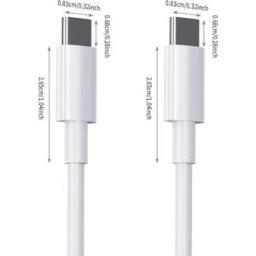 INF Câble de charge rapide 3M, câble USB C vers USB C PD 60 W
