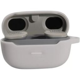INF Étui de protection pour écouteurs Bluetooth avec mousqueton Blanc