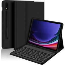 INF Étui clavier Bluetooth + Clavier pour Samsung Galaxy Tab S9/S9 FE/S10 (10,9 pouces)