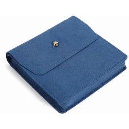 INF Pochette à bijoux à fermeture magnétique, pochette cadeau en velours doux Bleu