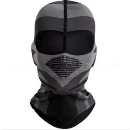 INF Cagoule de Cyclisme Respirante : Masque de Ski et Tour de Cou Moto pour Sports d'Hiver Noir + Gris