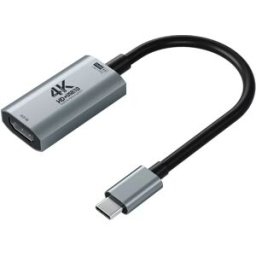 INF HD/F vers Type C/M (U3) 4K60 Carte de Capture HDMI - USB-C Aluminium Haute Vitesse Plug-and-Play