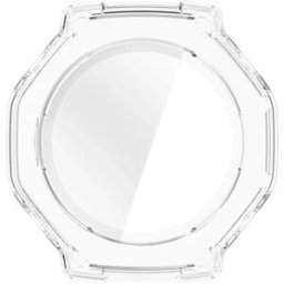 INF Coque PC Transparente avec Protecteur d'Écran en Verre Trempé Compatible avec Amazfit T-Rex 3