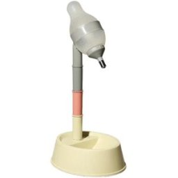INF Distributeur d'eau réglable pour animaux - 2-en-1 ABS anti-goutte avec bouteille 528ml et réservoir 2.2l, base Beige