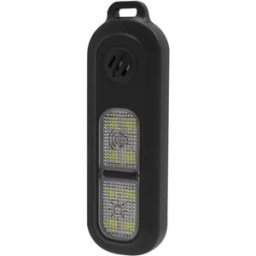 INF Alarme de sécurité personnelle portable : Alarme 130dB avec lumière stroboscopique LED rechargeable USB Le noir