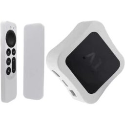 INF Coque en silicone pour télécommande Apple TV 4K (2021) Blanc