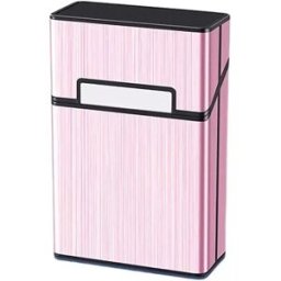INF Étui à cigarettes pour 20 cigarettes de taille régulière - Fermeture magnétique, Étanche à l'humidité Rose