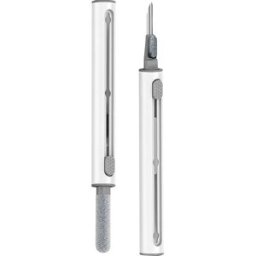 INF Stylo Nettoyant Multifonction 2.0 pour Écouteurs Bluetooth, Claviers et Plus Blanc