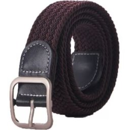INF Ceinture extensible invisible pour jeans et pantalons - Ceinture élastique sans boucle de 2,5 cm café